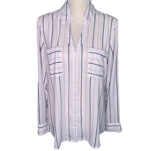 Express Portofino Stripe Shirt Womens Large